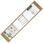 Home Deco Factory Estante Columpio Madera-Metal Industriel 3 Baldas