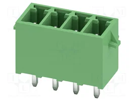 PHOENIX CONTACT MCV1.5/4-G-3.5-RN Bloque de bornas desmontable de alimentación verde de 4 pines