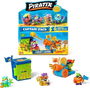 Magic Box Piratix Golden Treasure Captain Pack Figura, Incluye 4 Piratix y Accesorios