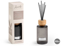 Acorde Mikado Redondo 500ML Bergamots Lotus Aroma Varillas 8x32x8 cm (Set de 6)