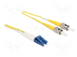 DeLOCK Cable de fibra óptica LC a ST monomodo OS2 0,5 m Amarillo