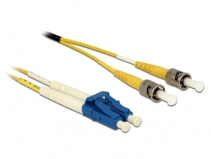 DeLOCK Cable de fibra óptica LC a ST monomodo OS2 0,5 m Amarillo DeLOCK Cable de fibra óptica LC a ST monomodo OS2 0,5 m Amarillo