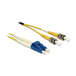 DeLOCK Cable de fibra óptica LC a ST monomodo OS2 0,5 m
