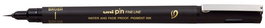 Rotulador Calibrado Uni-Ball Pin 500Ef Pincel Extrafino Negro (Set de 12)