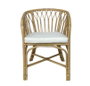 DKD Home Decor Silla de Bambú y Ratán Natural