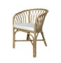 DKD Home Decor Silla de Bambú y Ratán Natural