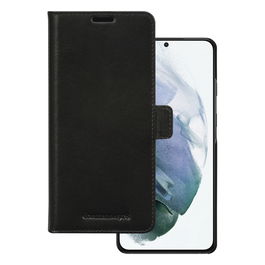 dbramante1928 Lynge - Funda cartera con cierre magnético de cuero negro para Samsung Galaxy S21+ 5G, con bolsillos para tarjetas