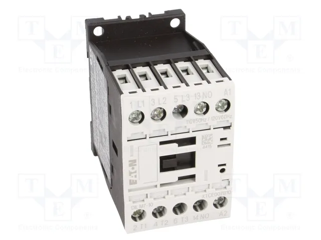 EATON ELECTRIC DILM7-10-110VAC Contactor 3-polar 7A 110VAC