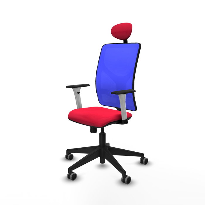 PIQUERAS Y CRESPO Silla de oficina Motilla con mecanismo Sincro, Rojo y Azul PIQUERAS Y CRESPO Silla de oficina Motilla con mecanismo Sincro, Rojo y Azul