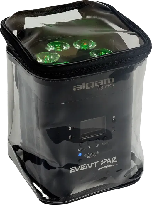 ALGAMLIGHT Funda Impermeable Transparente para Par Led Event Par, Event Par Mini (130x130x210mm)