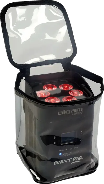ALGAMLIGHT Funda Impermeable Transparente para Par Led Event Par, Event Par Mini (130x130x210mm)