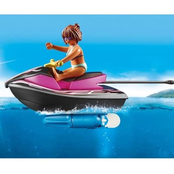 Playmobil Starter Pack Moto Agua con Barco Banana para 2 Figuras