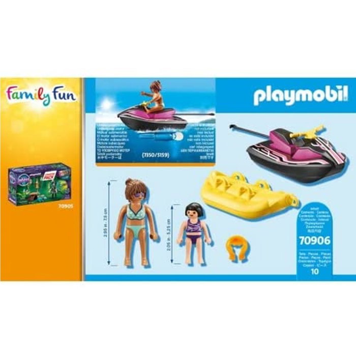 Playmobil Starter Pack Moto Agua con Barco Banana para 2 Figuras