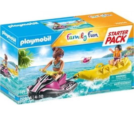Playmobil Starter Pack Moto Agua con Barco Banana para 2 Figuras