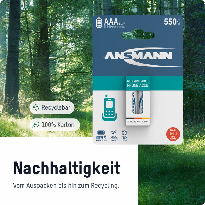 Ansmann maxE NiMH Micro AAA 800 mAh