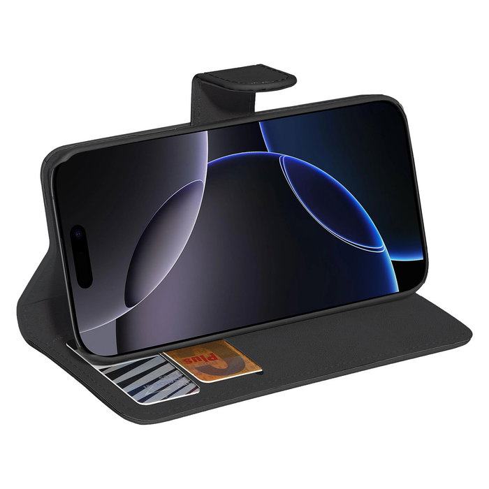 PEDEA Funda cartera con cierre magnético para Apple iPhone 16 Pro Max (6.9") - Negro