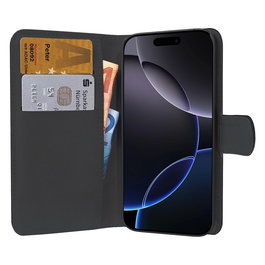 PEDEA Funda cartera con cierre magnético para Apple iPhone 16 Pro Max (6.9") - Negro