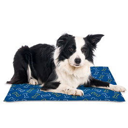 Nayeco Cool Mat Bones 90x105 cm para Mascotas con Gel Refrescante