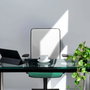 PIQUERAS Y CRESPO Silla de oficina Motilla con mecanismo Sincro, Azul y Marrón oscuro