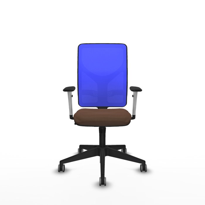 PIQUERAS Y CRESPO Silla de oficina Motilla con mecanismo Sincro, Azul y Marrón oscuro PIQUERAS Y CRESPO Silla de oficina Motilla con mecanismo Sincro, Azul y Marrón oscuro