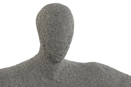 DKD Home Decor Figura Persona Gris Resina 57 x 26.8 x 19.5 cm