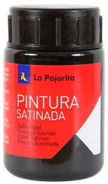 La Pajarita Pintura Témpera Escolar Satinada Negro Bote 35 mL L-22
