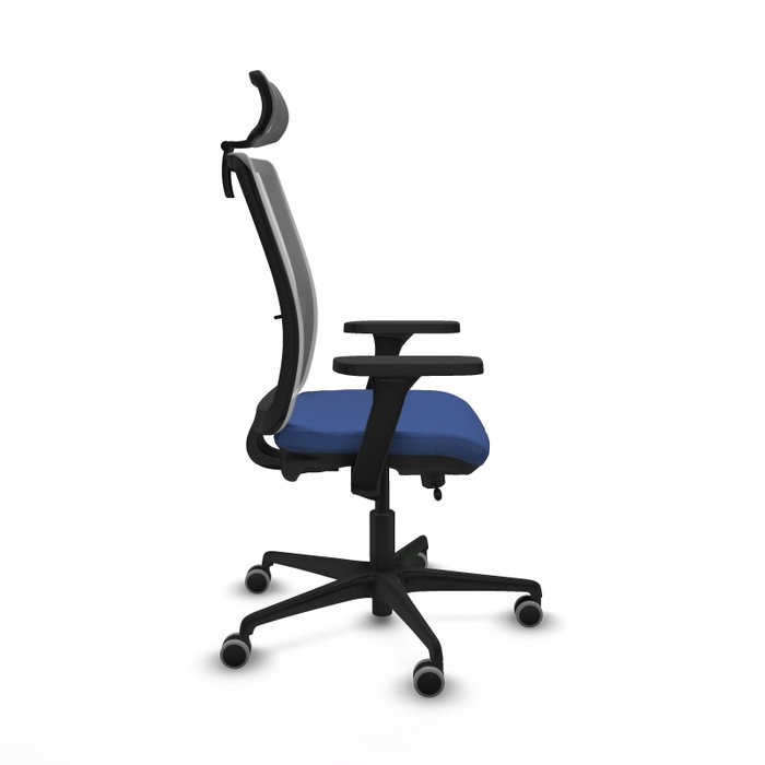 PIQUERAS Y CRESPO Silla de oficina Haches con mecanismo Sincro/Traslack Azul marino y Gris PIQUERAS Y CRESPO Silla de oficina Haches con mecanismo Sincro/Traslack Azul marino y Gris