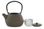 DKD Home Decor Tetera Oriental Beige Negro Hierro Colado Inox 1.2L (2 Unidades) 15 x 19.5 x 17 cm