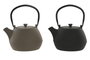 DKD Home Decor Tetera Oriental Beige Negro Hierro Colado Inox 1.2L (2 Unidades) 15 x 19.5 x 17 cm