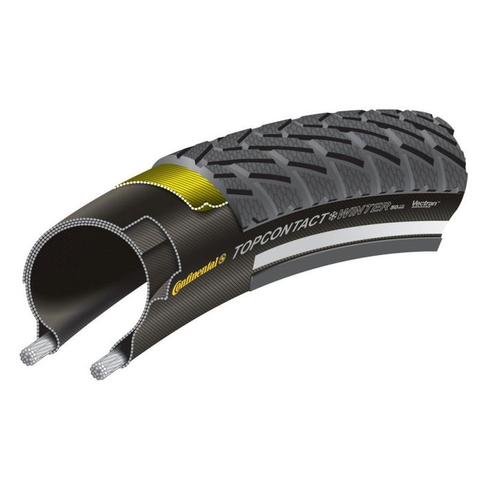 Continental Top Contact Winter II PremiumAllrounder Cubierta Invierno 28x1 5/8x1 3/8 (37-622) Plegable Antipinchazos E-Bike Continental Top Contact Winter II PremiumAllrounder Cubierta Invierno 28x1 5/8x1 3/8 (37-622) Plegable Antipinchazos E-Bike