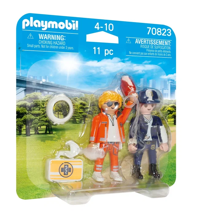 PLAYMOBIL Duo Pack Doctor y Policía 70823