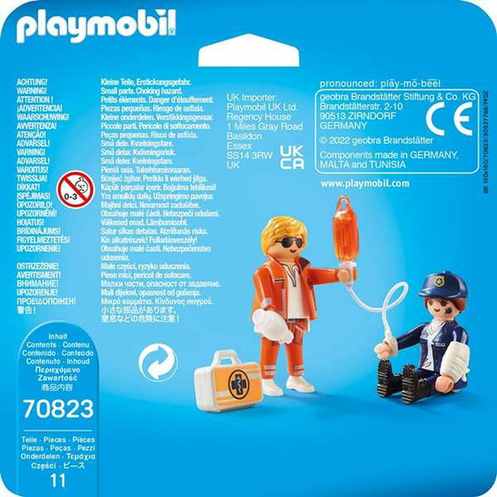 PLAYMOBIL Duo Pack Doctor y Policía 70823