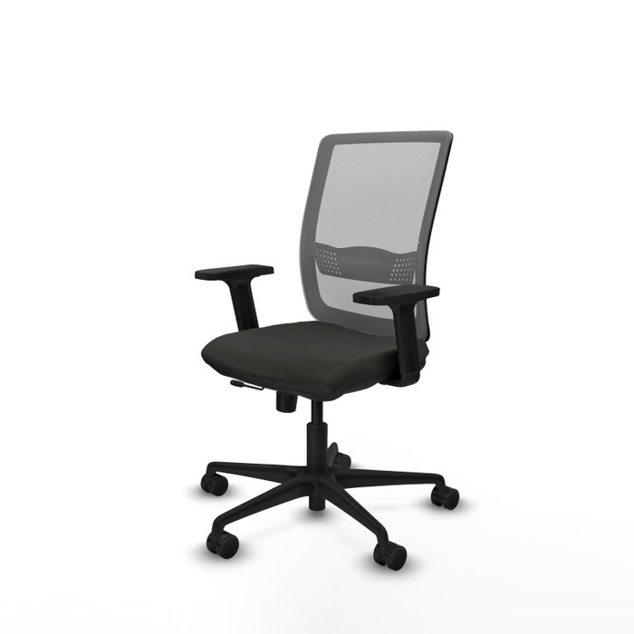 PIQUERAS Y CRESPO Silla de oficina Haches con mecanismo Sincro/Traslack, Negro y Gris PIQUERAS Y CRESPO Silla de oficina Haches con mecanismo Sincro/Traslack, Negro y Gris