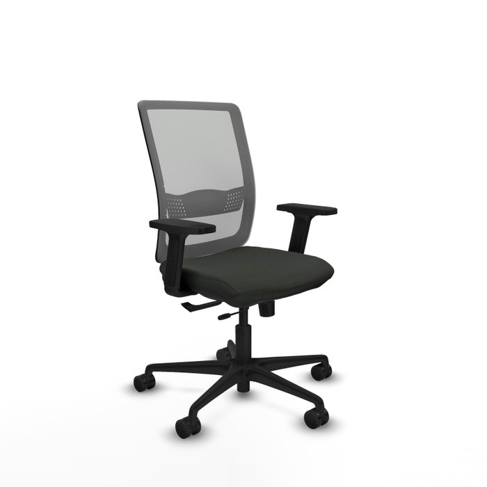 PIQUERAS Y CRESPO Silla de oficina Haches con mecanismo Sincro/Traslack, Negro y Gris PIQUERAS Y CRESPO Silla de oficina Haches con mecanismo Sincro/Traslack, Negro y Gris