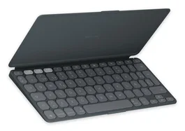 Logitech 920-013010 Teclado Inalámbrico Bluetooth Portátil Keys-To-Go 2 para iPad iPhone Mac - Español, Grafito, Ultracompacto con Tapa