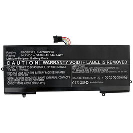 CoreParts Batería para Portátil Fujitsu 44.64Wh Li-Pol 14.4V 3100mAh, Alta Calidad, 12 Meses de Garantía
