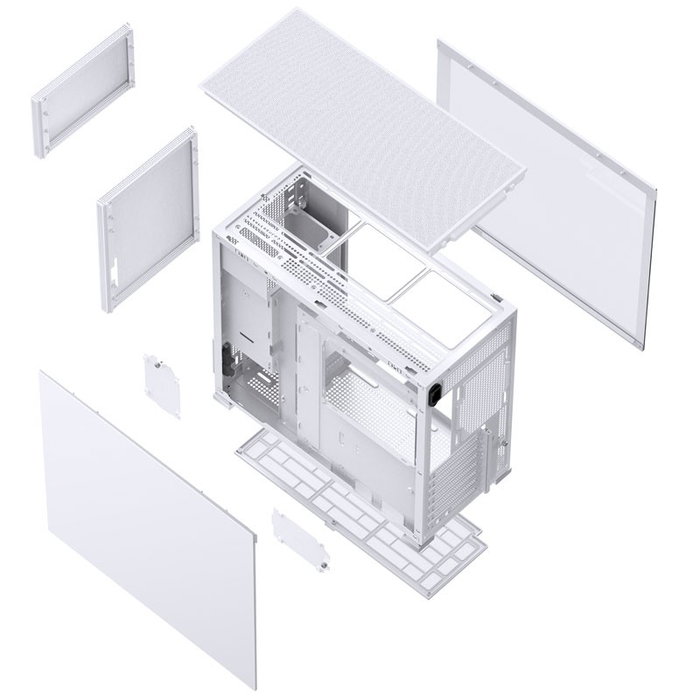 Jonsbo D41 MESH ATX Caja de ordenador, Vidrio templado - blanco
