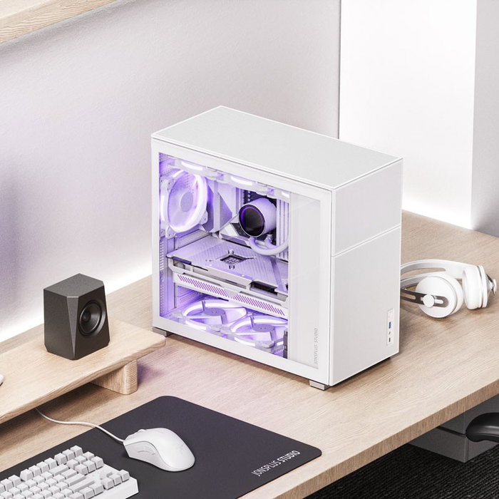 Jonsbo D41 MESH ATX Caja de ordenador, Vidrio templado - blanco