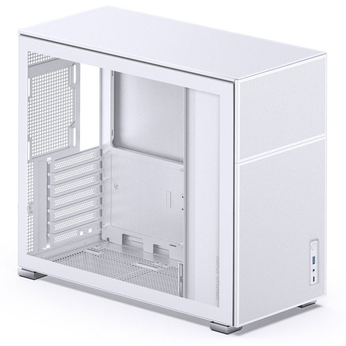 Jonsbo D41 MESH ATX Caja de ordenador, Vidrio templado - blanco