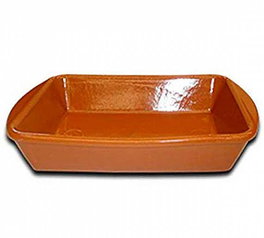 Cazuela fuente barro rectangular 32 x 23 REF. 0332