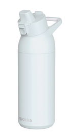 QUOKKA Botella Termo Kids 700ml con Sippe, Acero Inoxidable Tide Gray