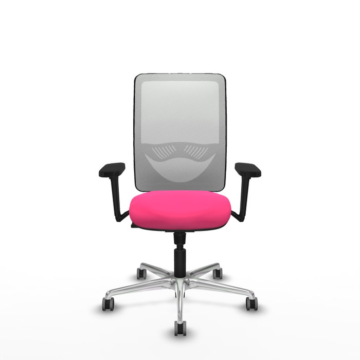 PIQUERAS Y CRESPO Silla de oficina Zulema con mecanismo Sincro, Rosa y Blanco PIQUERAS Y CRESPO Silla de oficina Zulema con mecanismo Sincro, Rosa y Blanco