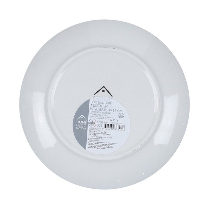 Home Deco Factory Plato de Postre Mandala Naranja 19 cm