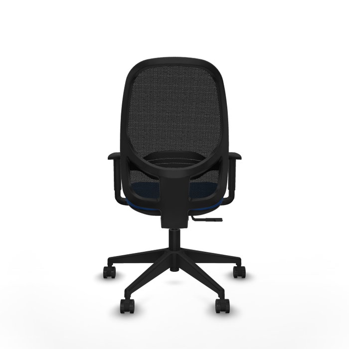 PIQUERAS Y CRESPO Silla de oficina Cilanco con mecanismo Sincro Azul y Negro
