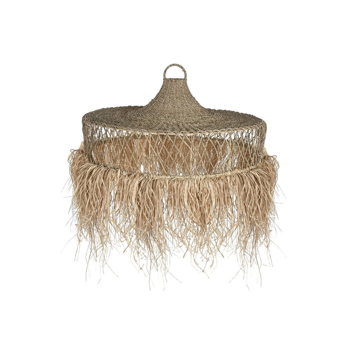 DKD Home Decor Lámpara de Techo de Fibras Naturales 125x125x54 cm