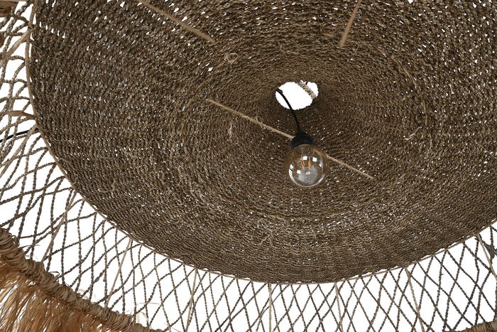 DKD Home Decor Lámpara Techo Item Home DKD Home Decor 125 x 54 x 125 cm Fibras Naturales