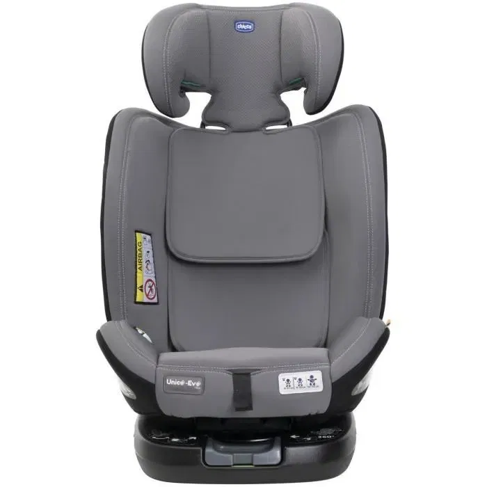 Chicco Silla de Coche UNICO EVO Grupo 0/1/2/3 I-Size Reclinable Reductor Gris Negro AAAOQ23929