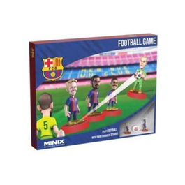 Minix Juego de Fútbol FC Barcelona con Figuras de Jugadores y Porterías - Set de Colección y Juego de Rol para Niños