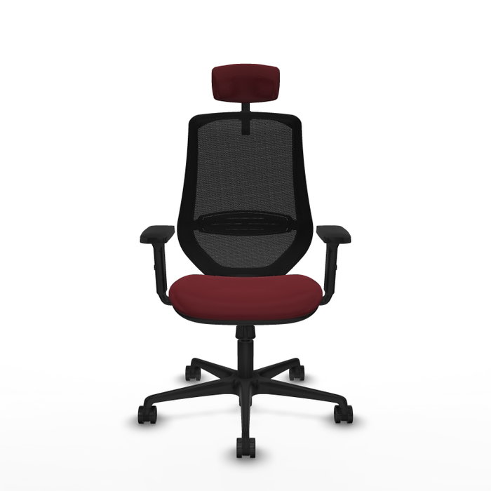 PIQUERAS Y CRESPO Silla de oficina Mardos con mecanismo Sincro, Granate y Negro PIQUERAS Y CRESPO Silla de oficina Mardos con mecanismo Sincro, Granate y Negro