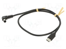 GOOBAY Cable USB C a DC 5,5/2,5 mm Angular Negro 0,5m